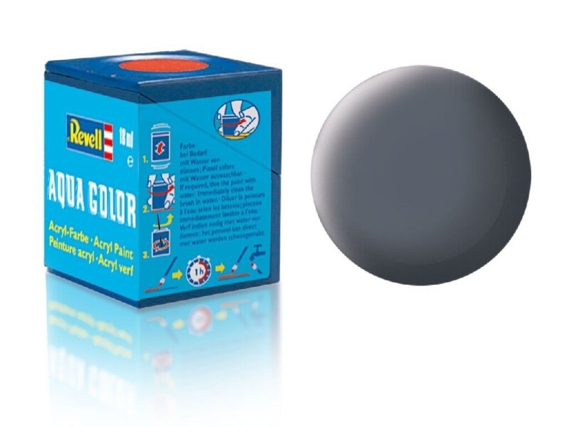 Revell - Barva akrylová - 36177 matná prachově šedá 18ml